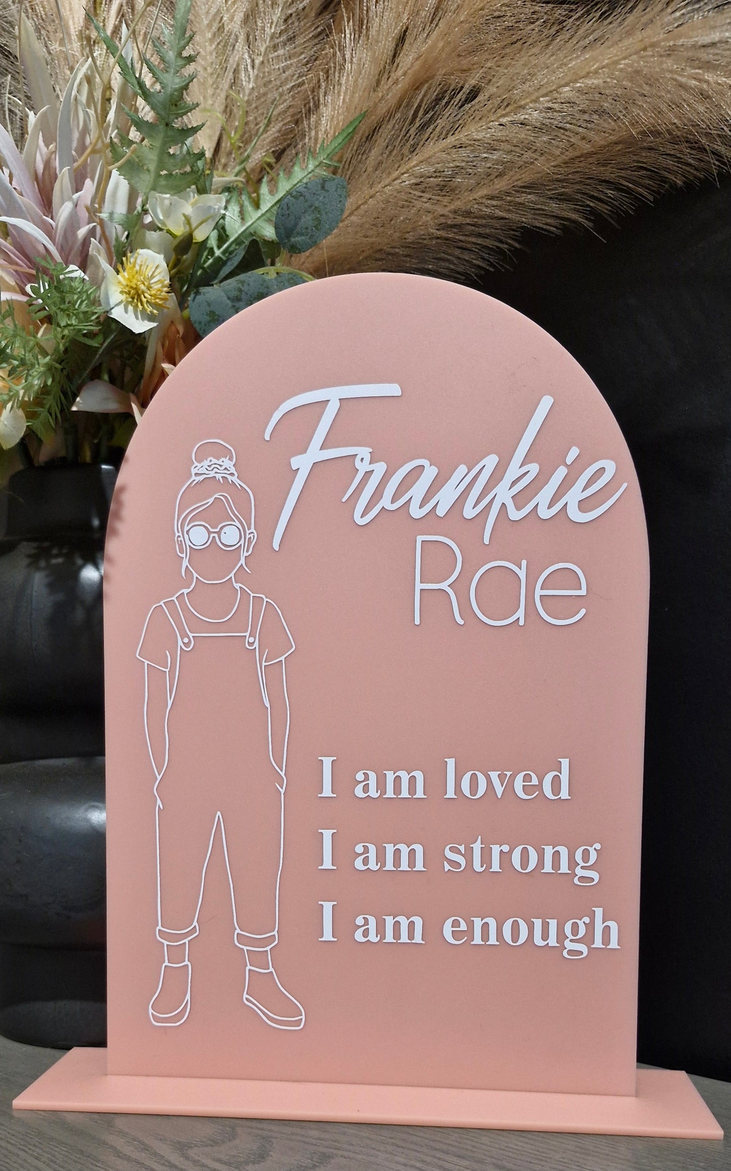 Kids affirmation plaque