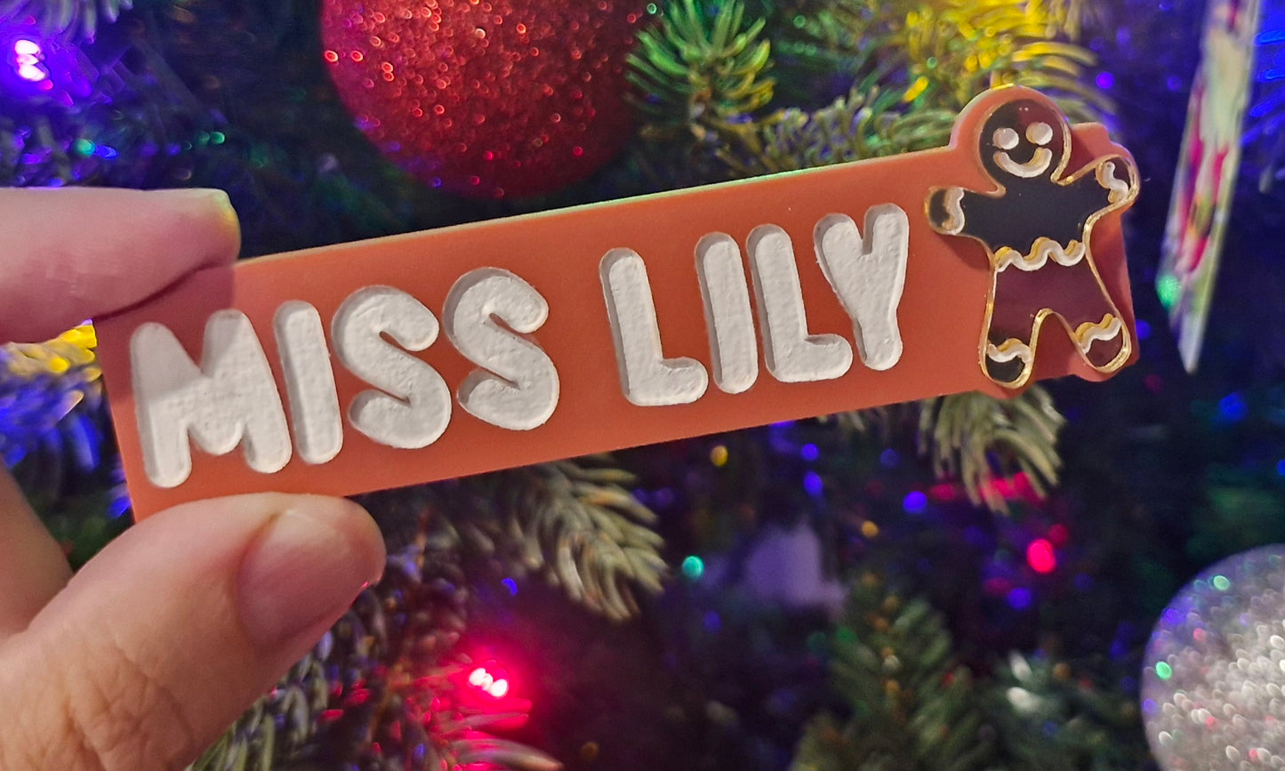 Double Layered Acrylic Name Badge