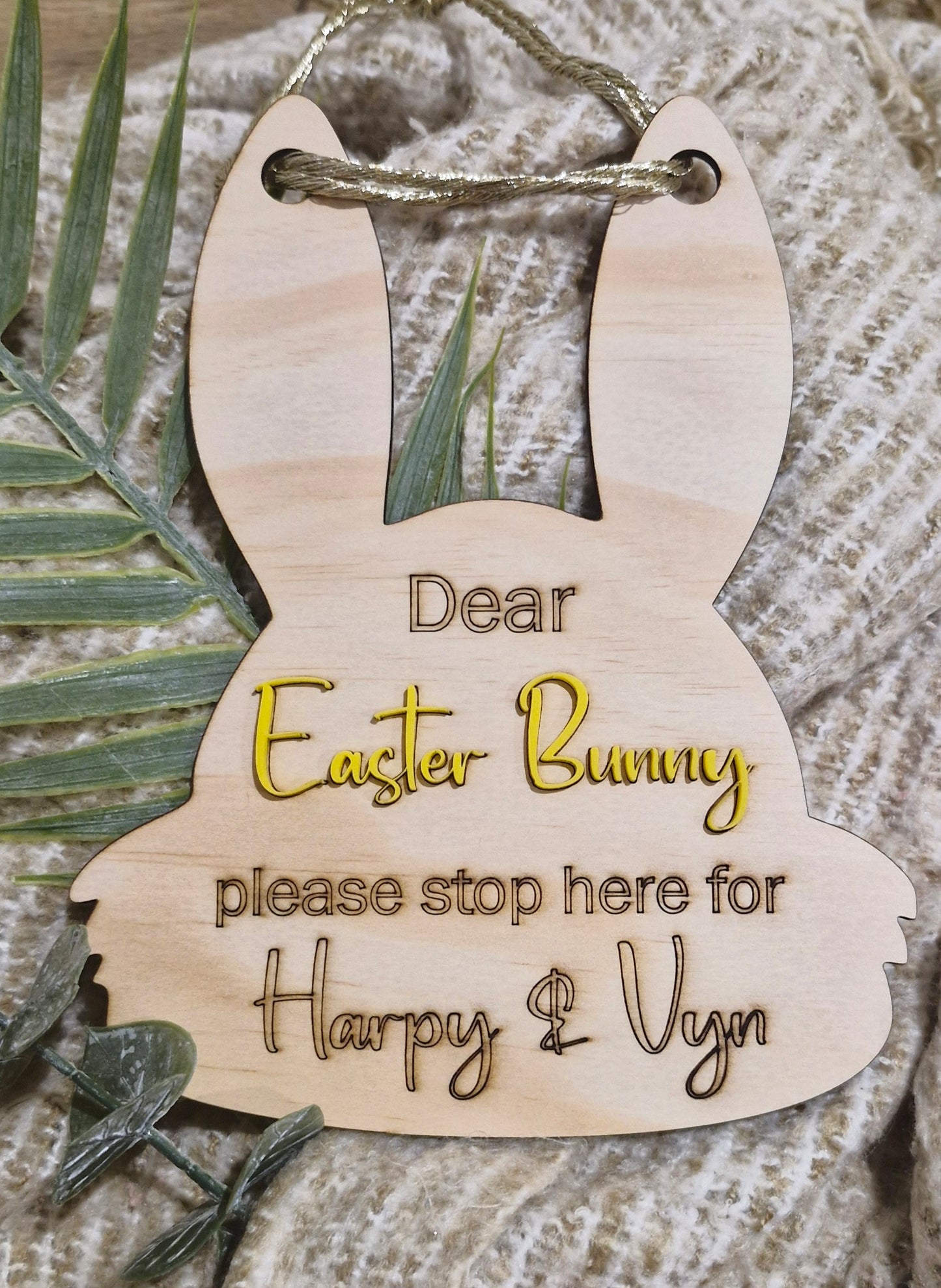 Easter Bunny door hanger