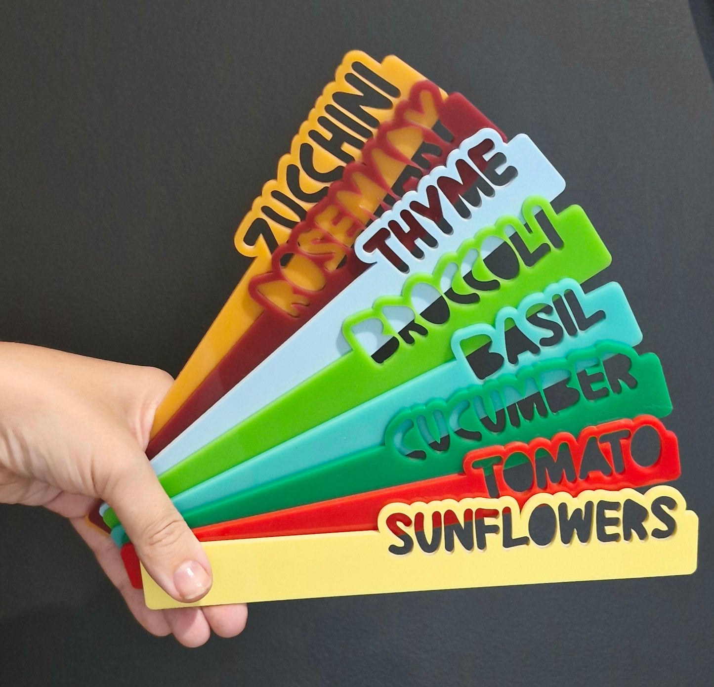 Acrylic Veggie patch stakes