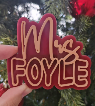 Double Layered Acrylic Name Badge