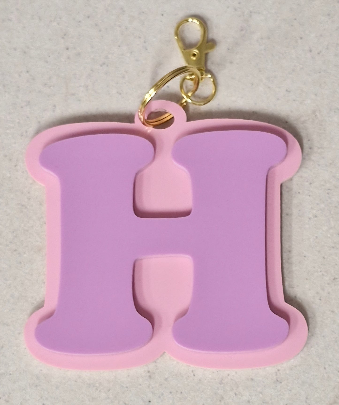 Layered Acrylic Bag Tags