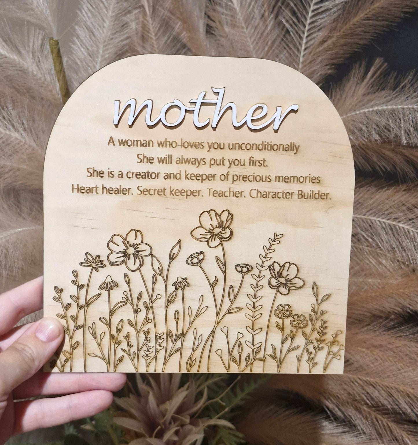 Floral Mother plaque