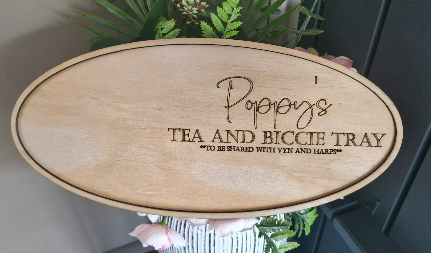 Poppy’s Tea and Biccie Tray
