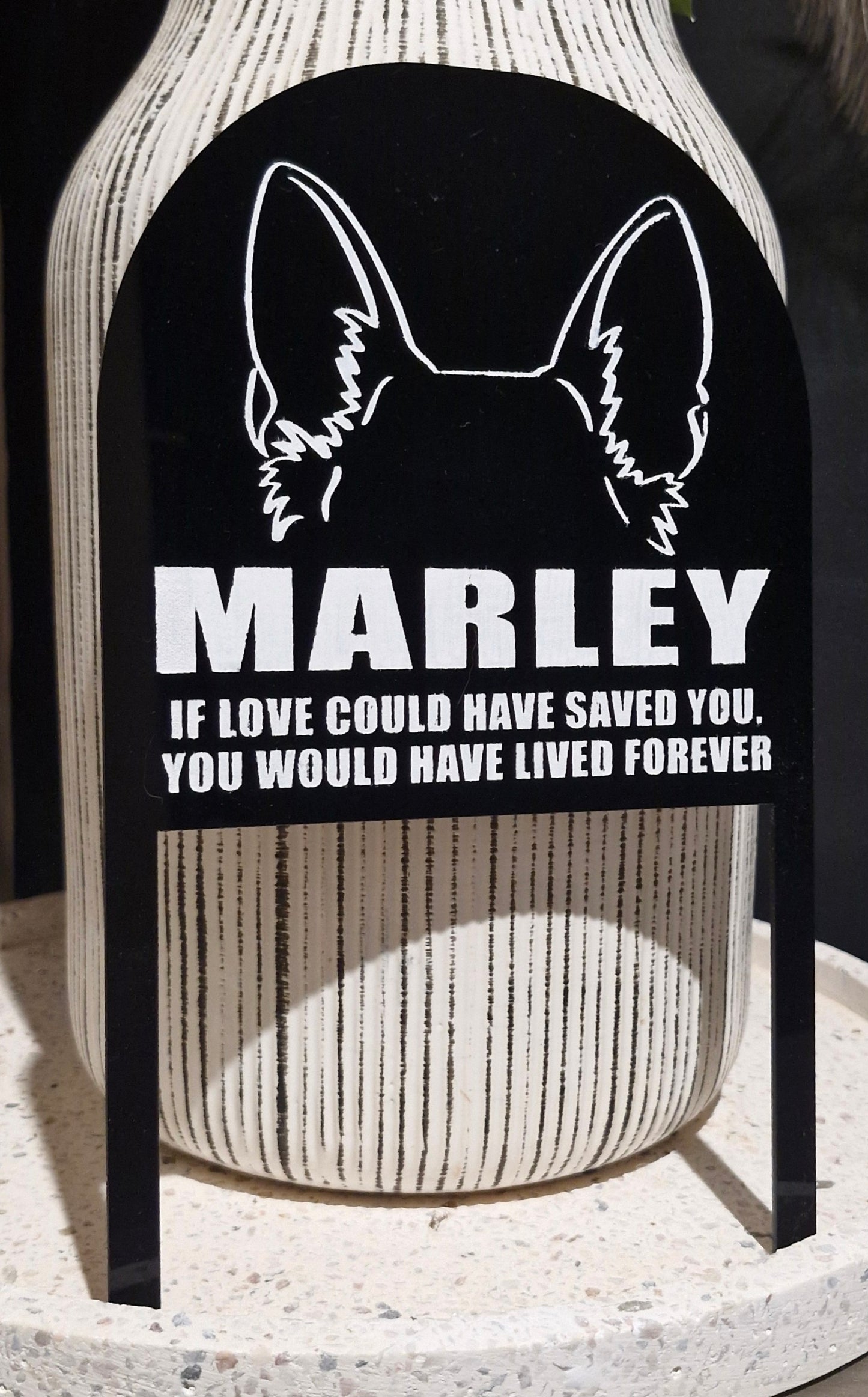 Custom Acrylic Pet Memorial Plaque