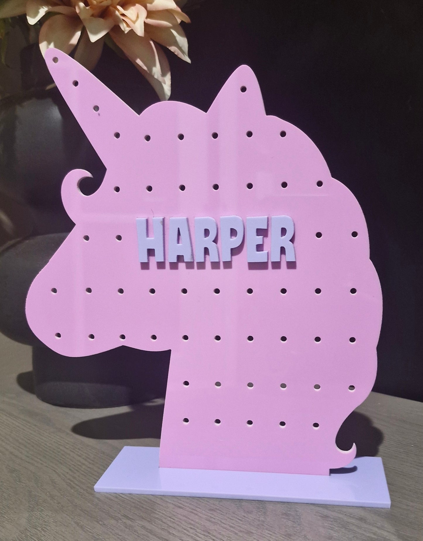 Acrylic Unicorn Earing Holder