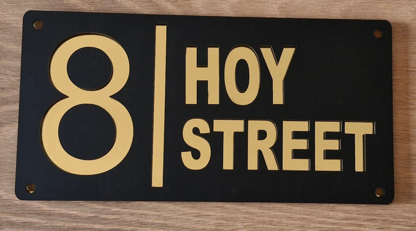 Custom Street Number Plaques