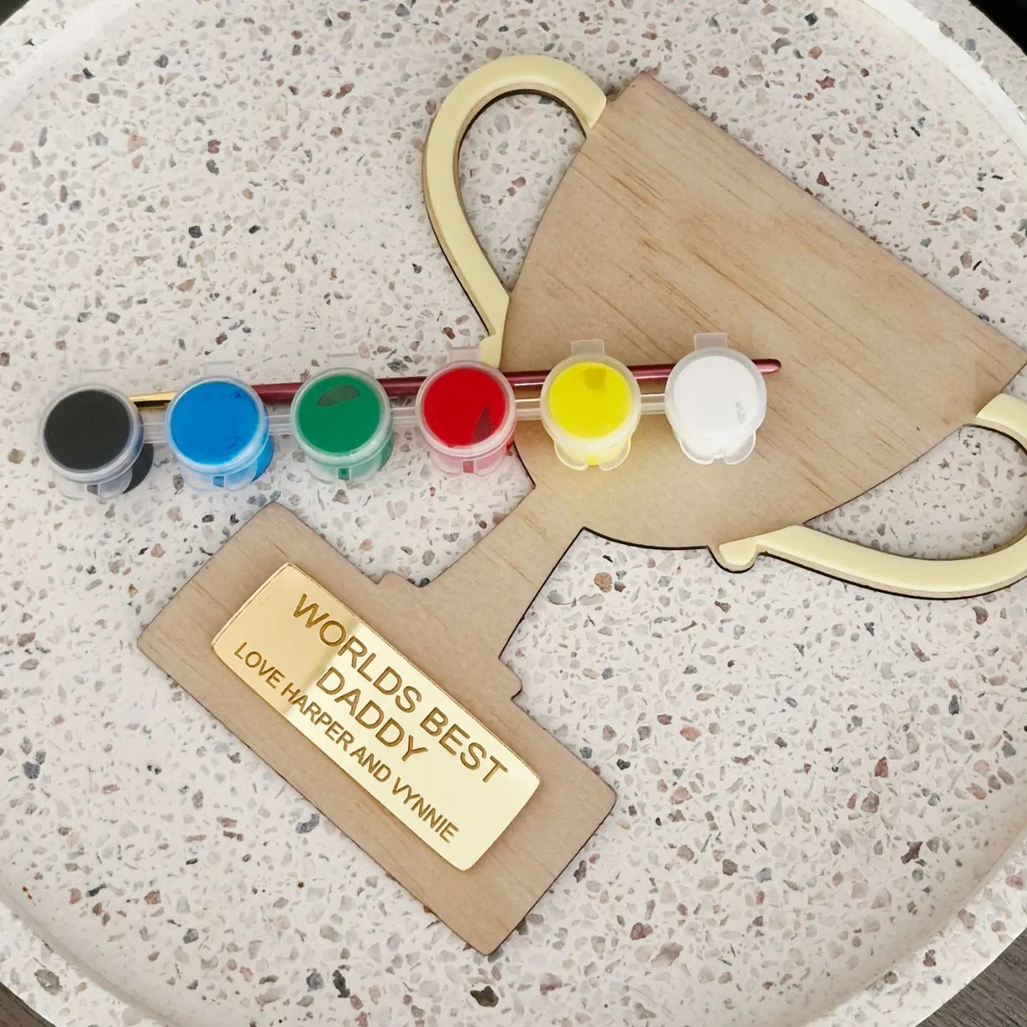 Worlds Best Daddy trophy