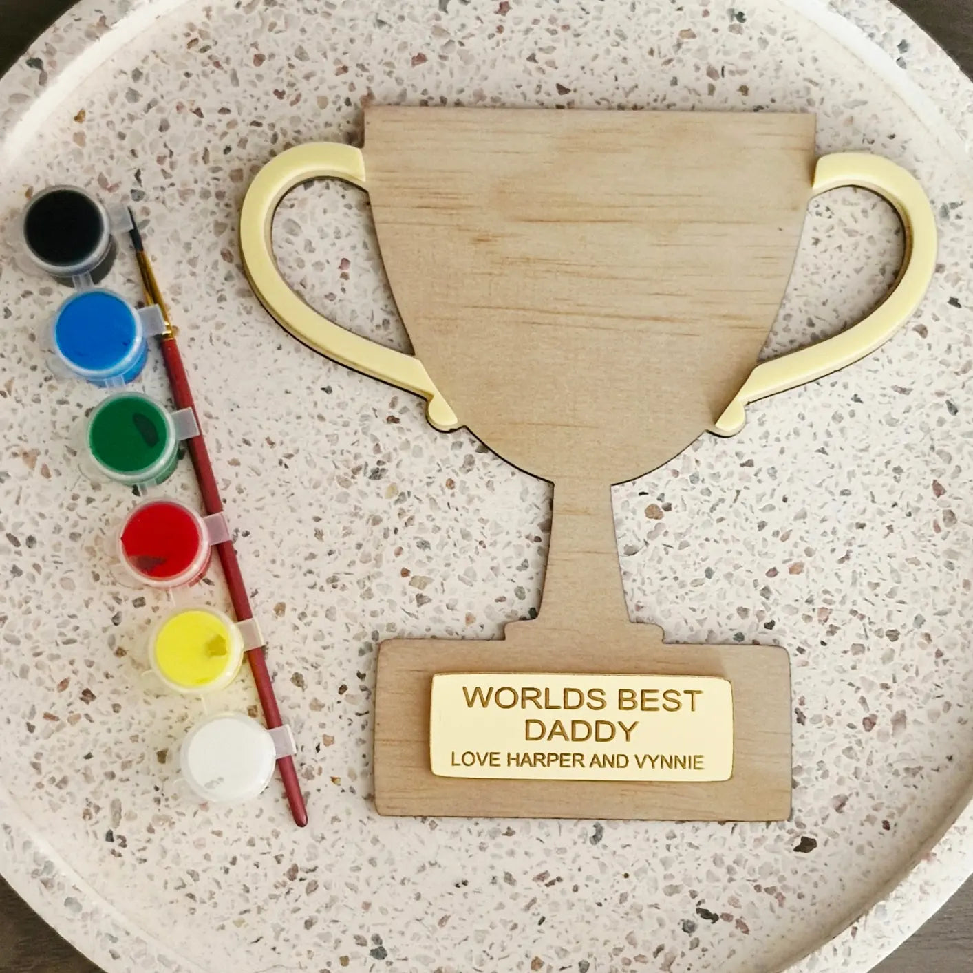 Worlds Best Daddy trophy