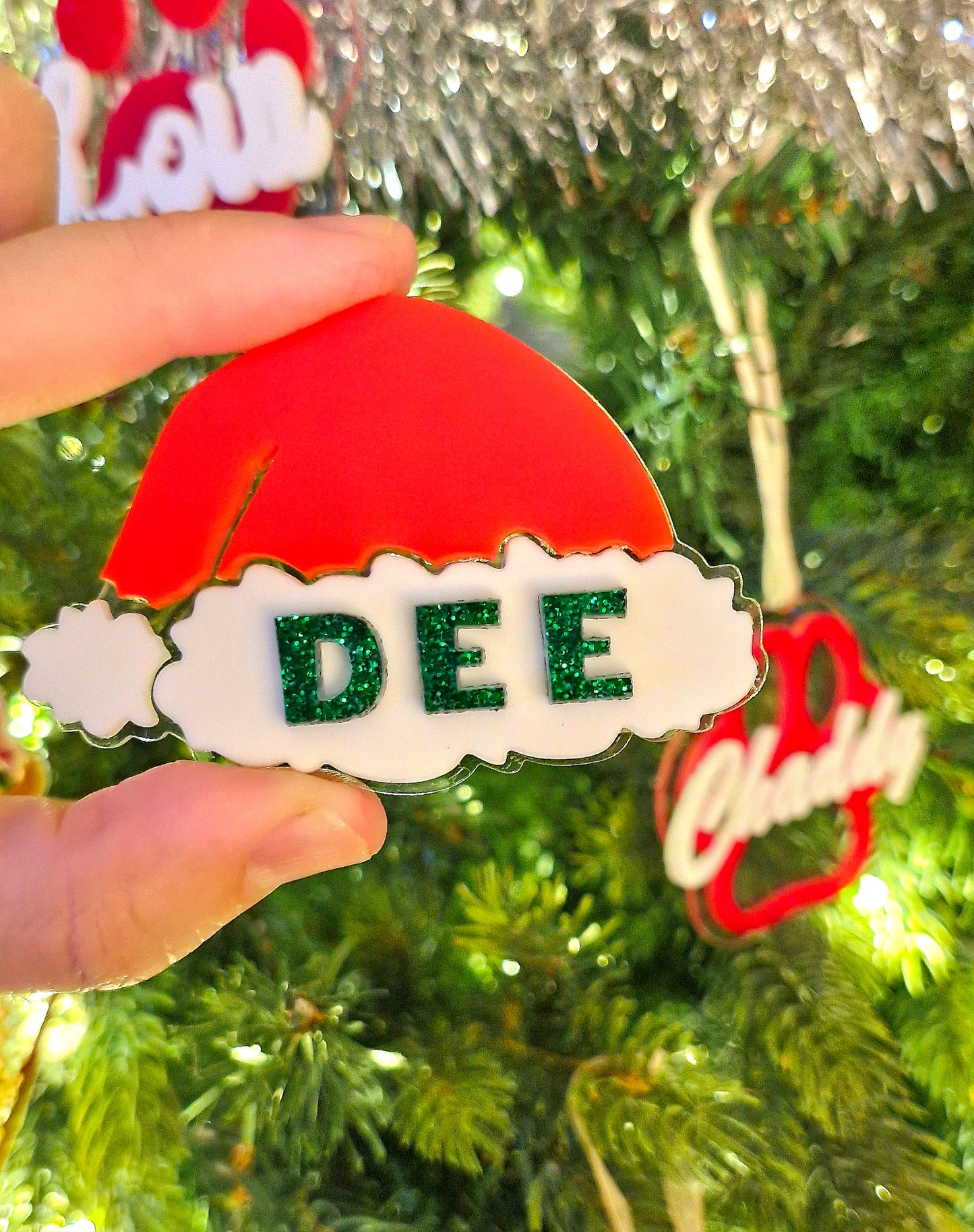 Christmas Work Name Badge