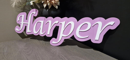 Layered name script - Style One - LARGE