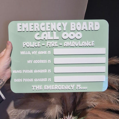 Emergency Board - Kid style