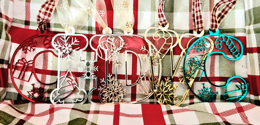 Christmas Initial Ornaments