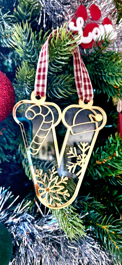 Christmas Initial Ornaments