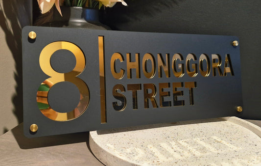 Custom Street Number Plaques