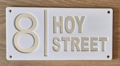 Custom Street Number Plaques