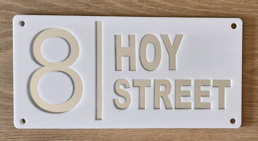 Custom Street Number Plaques