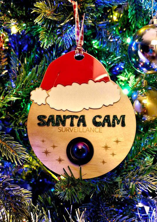 Santa Cam – Christmas Surveillance Ornament
